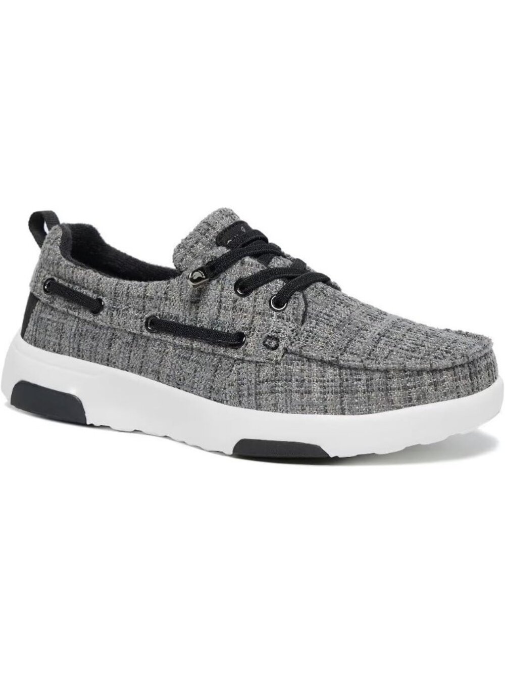 Women's Black Grey Comfortable Orthopedic Walking Arch Support Loafers Shoes